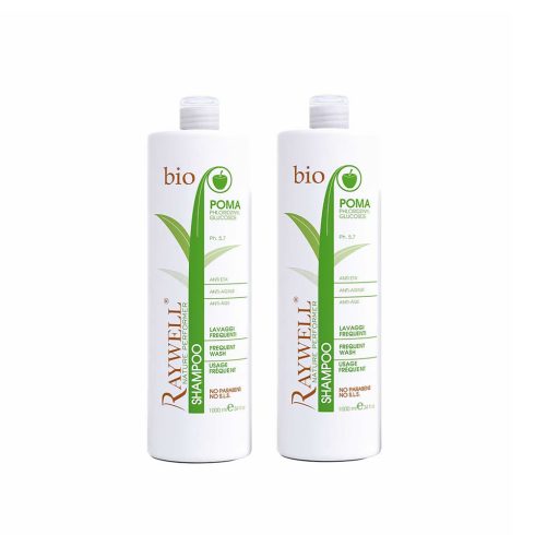 Raywell BIO POMA – Kímélő sampon, Anti-aging hatású, 2x1000ml a második 50% engedménnyel