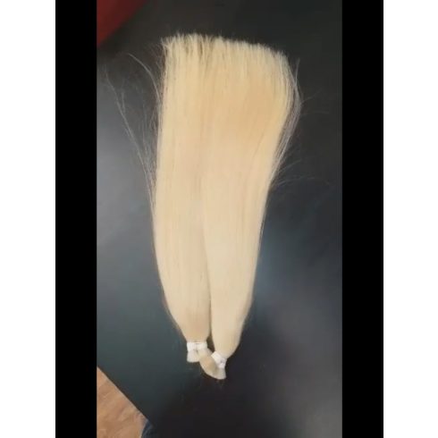 53-55cm, 150g, szőke, prémium minőségű haj