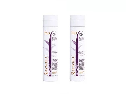 Raywell BIO KERA – Volumennövelő és dúsító sampon keratinnal, 2x250 ml a második 40% engedménnyel 