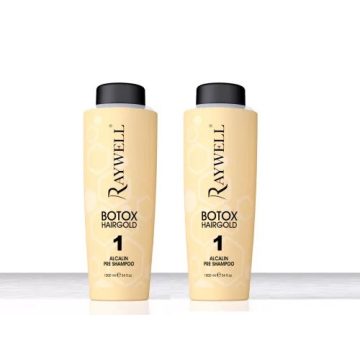   Raywell Hajbotulin Hairgold – Mélytisztító-előkészítő sampon 2x1000 ml a második 40% kedvezménnyel