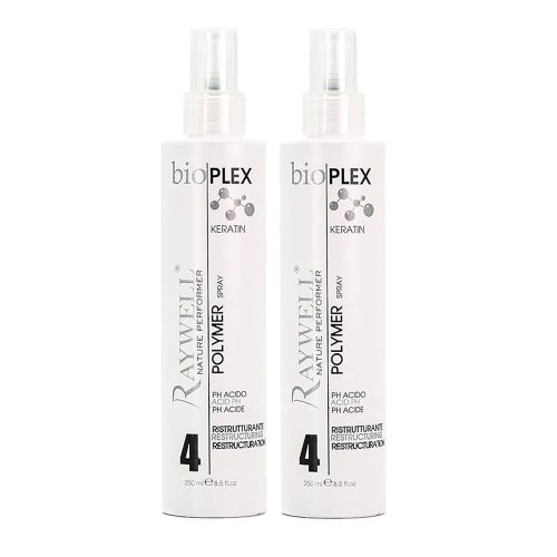 Raywell BIO Plex 4. Plex Polymer Spray – Szerekezet visszaállító, keratinnal, hővédő és savasító 2 db, a második 40% kedvezménnyel