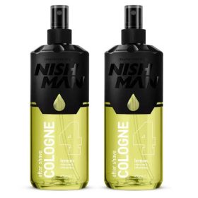   Nish Man After Shave Lotion Cologne 04 Lemon borotválkozás utáni folyadék 2x 400ml ,A második akcióban 30% engedménnyel