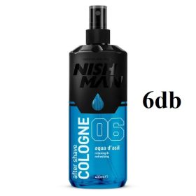   Nish Man After Shave Lotion Cologne 06 Aqua d'Asil borotválkozás utáni folyadék 400ml. 6db/ csomag a 6.- ajándék
