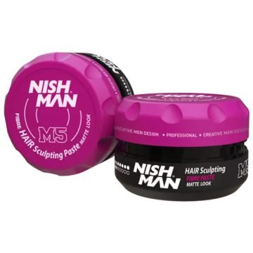   Nish Man hajformázó (M5) Fibre Hair Sculpting Matte Paste 100ml