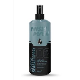   Nish Man Texturizing Sea Salt (02) tengeri sós beszárító spray (Kelp & Argan) 200ml