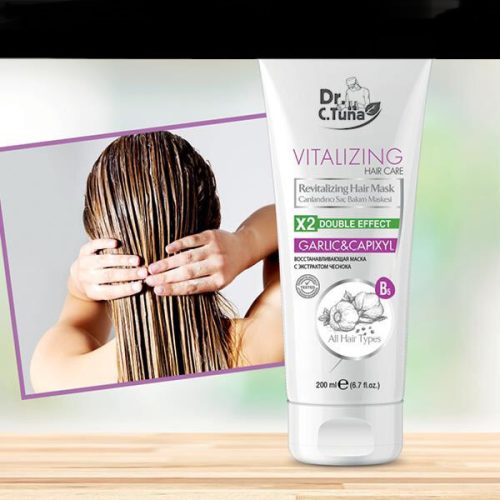 DR. C. TUNA VITALIZING REGENERÁLÓ HAJPAKOLÁS FOKHAGYMÁVAL ÉS CAPIXYLLEL, 200 ML
