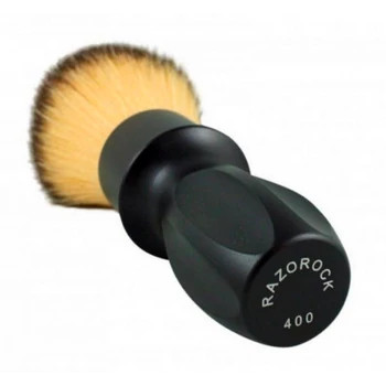 RazoRock 400 Matte Black Plissoft szintetikus borotvapamacs - 24mm knot