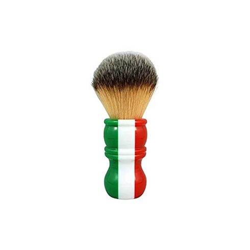 RazoRock Italian Barber Tri-Color Plissoft Synthetic Shaving Brush - 24mm Knot borotvapamacs