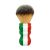 RazoRock Italian Barber Tri-Color Plissoft Synthetic Shaving Brush - 24mm Knot borotvapamacs