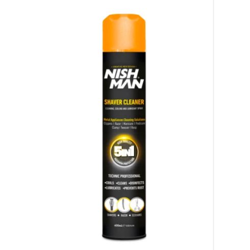 Nish Man Shaver Cleaner gép tisztító 5 az 1-ben spray 400ml