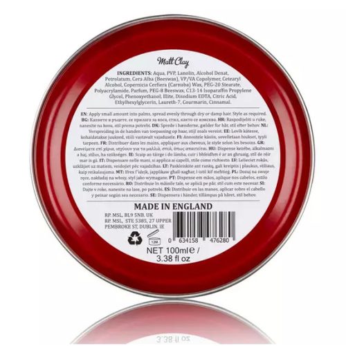 Dapper Dan Matt Clay hajformázó 100ml