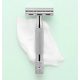 Rockwell 6C DE Safety Razor White Chrome