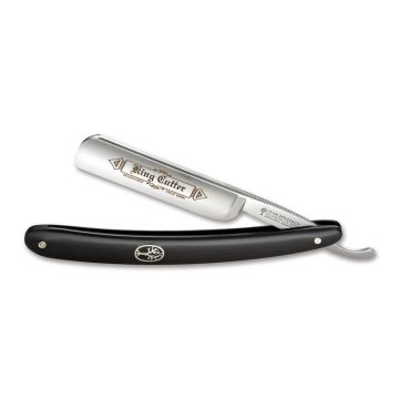   Böker Solingen Straight Razor King Cutter Black Carbon Steel 5/8 borotva