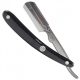 Parker 33R Stainless Steel Shavette fekete markolatú borbély borotva