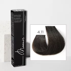 Mounir Revolution Permanent Hair Color, Ash Intensive 4.11