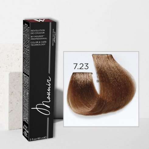 Mounir Revolution Permanent Hair Color, Tobacco 7.23