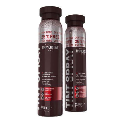 Immortal Nyc Tint Spray Temporary Hair Retouch Spray - Dark Brown 250 ml