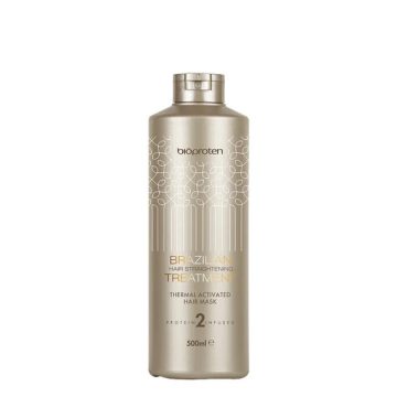   BIOPROTEN Brazilian Hair Straightening Treatment (No.2) Thermal Activated hajegyenesítő kezelés pakolás 500ml