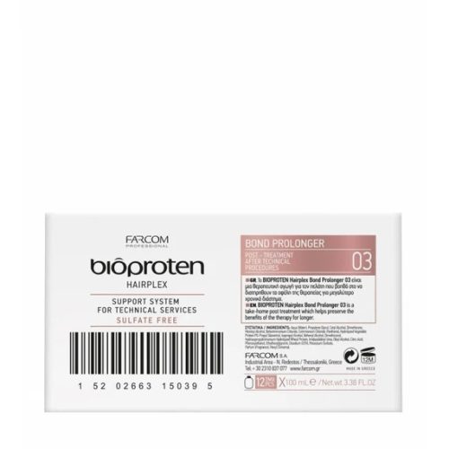 BIOPROTEN HAIRPLEX O3 DISPLAY BOX utókezelés (12 dbX100ml) BOND PROLONGER O3